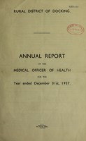 view [Report 1937] / Medical Officer of Health, Docking R.D.C.