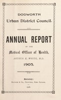 view [Report 1905] / Medical Officer of Health, Dodworth U.D.C.
