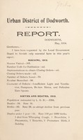 view [Report 1915] / Medical Officer of Health, Dodworth U.D.C.