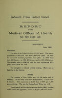 view [Report 1937] / Medical Officer of Health, Dodworth U.D.C.