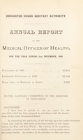 view [Report 1893] / Medical Officer of Health, Doncaster County Borough.