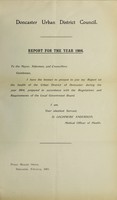 view [Report 1904] / Medical Officer of Health, Doncaster County Borough.