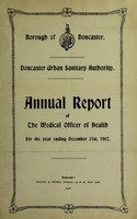 view [Report 1907] / Medical Officer of Health, Doncaster County Borough.