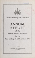 view [Report 1937] / Medical Officer of Health, Doncaster County Borough.