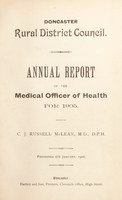 view [Report 1905] / Medical Officer of Health, Doncaster R.D.C.