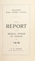 view [Report 1918] / Medical Officer of Health, Doncaster R.D.C.