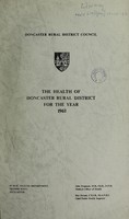 view [Report 1962] / Medical Officer of Health, Doncaster R.D.C.