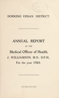 view [Report 1925] / Medical Officer of Health, Dorking U.D.C. and R.D.C.