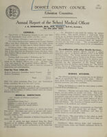 view [Report 1922] / School Medical Officer of Health, Dorset County Council.