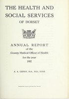 view [Report 1957] / School Medical Officer of Health, Dorset County Council.