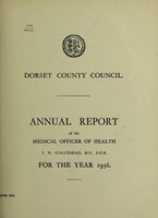 view [Report 1936] / Medical Officer of Health, Dorset County Council.