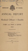 view [Report 1927] / Medical Officer of Health, Dover Town and Port.