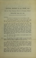 view [Report 1908] / Medical Officer of Health, Downham Market U.D.C.