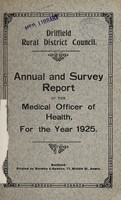 view [Report 1925] / Medical Officer of Health, Driffield R.D.C.