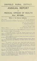 view [Report 1948] / Medical Officer of Health, Driffield R.D.C.