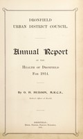 view [Report 1914] / Medical Officer of Health, Dronfield U.D.C.