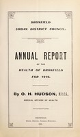 view [Report 1919] / Medical Officer of Health, Dronfield U.D.C.