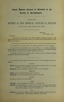 view [Report 1897] / Medical Officer of Health, Droxford R.D.C.