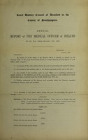 view [Report 1898] / Medical Officer of Health, Droxford R.D.C.