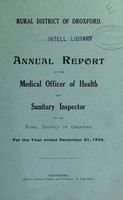 view [Report 1925] / Medical Officer of Health, Droxford R.D.C.