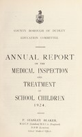 view [Report 1924] / School Medical Officer of Health, Dudley County Borough.