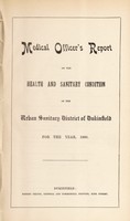 view [Report 1899] / Medical Officer of Health, Dukinfield Local Board District / U.D.C.