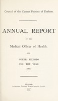 view [Report 1937] / Medical Officer of Health, Durham County Palatine / County Council.