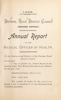 view [Report 1896] / Medical Officer of Health, Durham (Union) R.D.C. Western District.