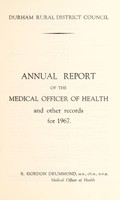 view [Report 1967] / Medical Officer of Health, Durham R.D.C.