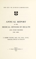 view [Report 1950] / Medical Officer of Health, Durham City.