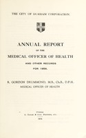 view [Report 1958] / Medical Officer of Health, Durham City.