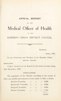 view [Report 1920] / Medical Officer of Health, Earsdon (Newcastle-upon-Tyne) U.D.C.