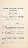 view [Report 1893] / Medical Officer of Health, Easington R.D.C.