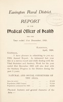 view [Report 1925] / Medical Officer of Health, Easington R.D.C.