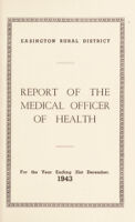 view [Report 1943] / Medical Officer of Health, Easington R.D.C.