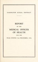 view [Report 1954] / Medical Officer of Health, Easington R.D.C.