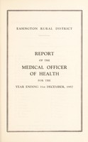 view [Report 1957] / Medical Officer of Health, Easington R.D.C.