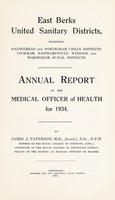 view [Report 1934] / Medical Officer of Health, East Berks (Berkshire) United Sanitary Districts (Maidenhead U.D.C., Wokingham U.D.C., Cookham R.D.C., Easthampstead R.D.C., Windsor R.D.C., Wokingham R.D.C.).