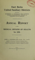 view [Report 1938] / Medical Officer of Health, East Berks (Berkshire) United Sanitary Districts (Maidenhead U.D.C., Wokingham U.D.C., Cookham R.D.C., Easthampstead R.D.C., Windsor R.D.C., Wokingham R.D.C.).