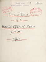 view [Report 1943] / Medical Officer of Health, East Dean R.D.C.