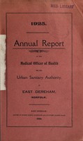 view [Report 1925] / Medical Officer of Health, East Dereham U.D.C.