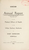 view [Report 1939] / Medical Officer of Health, East Dereham U.D.C.