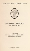 view [Report 1939] / Medical Officer of Health, East Elloe R.D.C.