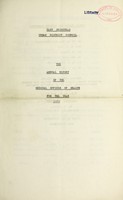 view [Report 1939] / Medical Officer of Health, East Grinstead U.D.C.