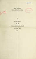 view [Report 1941] / Medical Officer of Health, East Grinstead U.D.C.