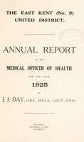 view [Report 1925] / Medical Officer of Health, East Kent (No. 2) United District.