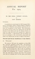 view [Report 1919] / Medical Officer of Health, East Kerrier R.D.C.