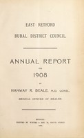 view [Report 1908] / Medical Officer of Health, East Retford.