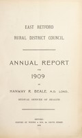 view [Report 1909] / Medical Officer of Health, East Retford.