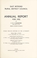 view [Report 1952] / Medical Officer of Health, East Retford.